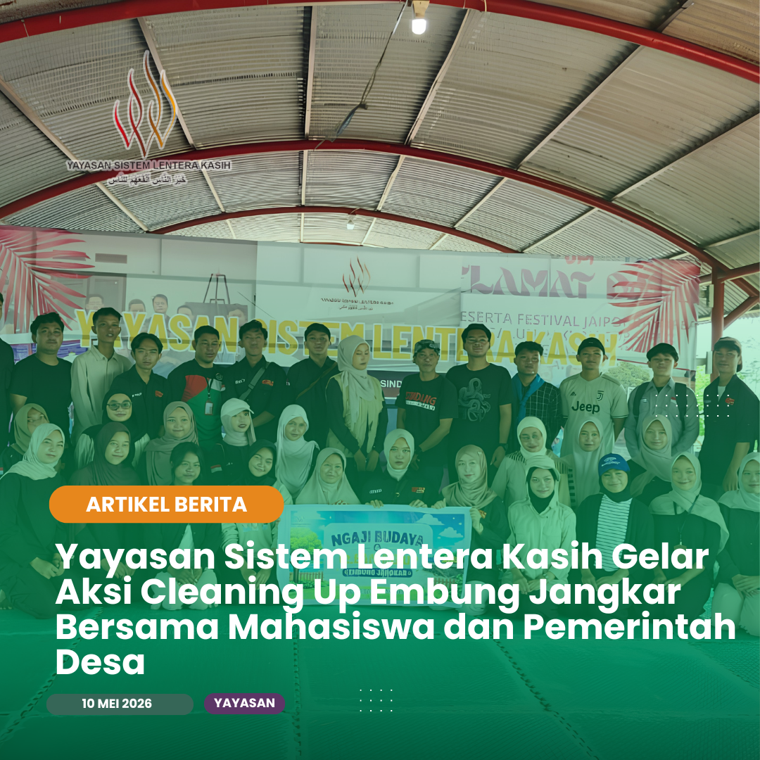 Yayasan Sistem Lentera Kasih Gelar Aksi Cleaning Up Embung Jangkar Bersama Mahasiswa dan Pemerintah Desa