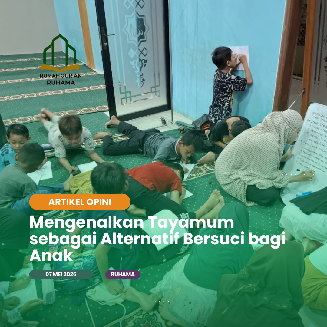 Mengenalkan Tayamum sebagai Alternatif Bersuci bagi Anak