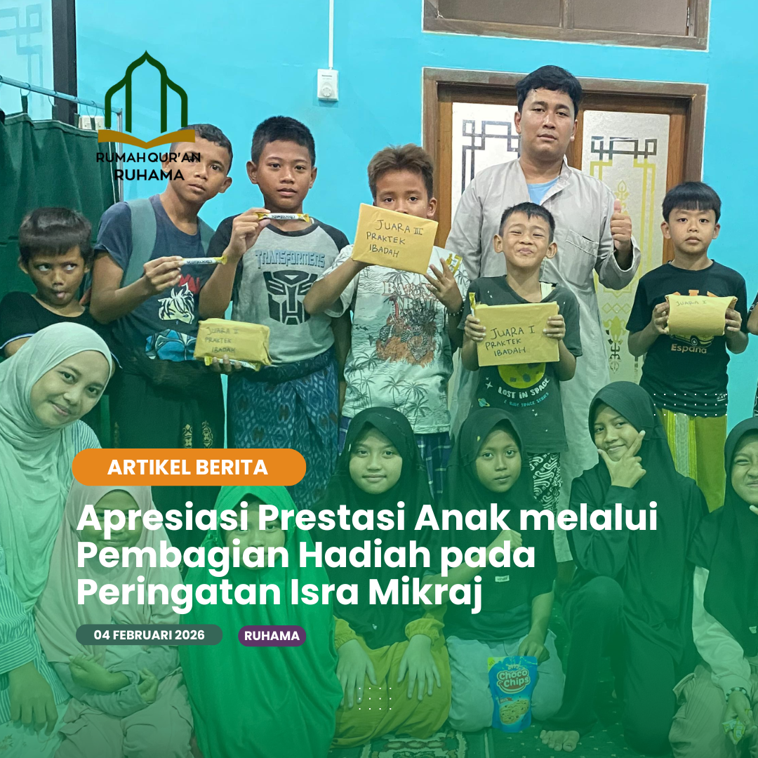 Apresiasi Prestasi Anak melalui Pembagian Hadiah pada Peringatan Isra Mikraj