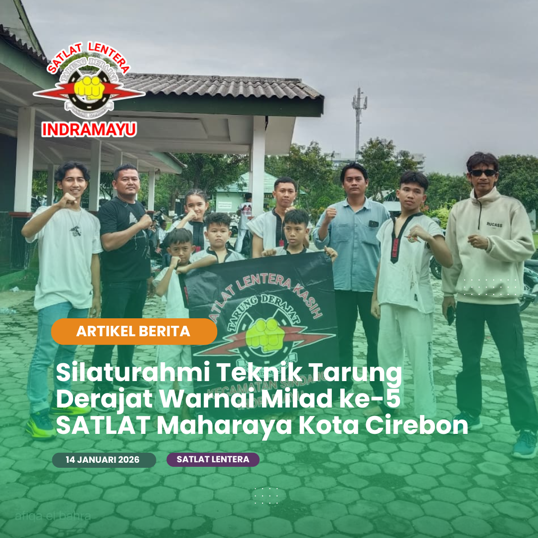 Silaturahmi Teknik Tarung Derajat Warnai Milad ke-5 SATLAT Maharaya Kota Cirebon