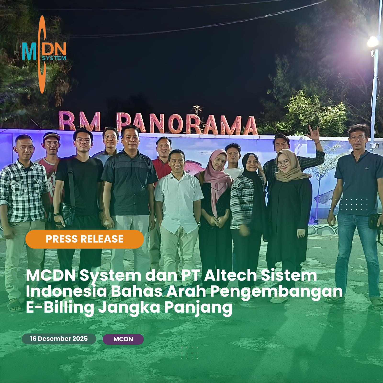 MCDN System dan PT Altech Sistem Indonesia Bahas Arah Pengembangan E-Billing Jangka Panjang