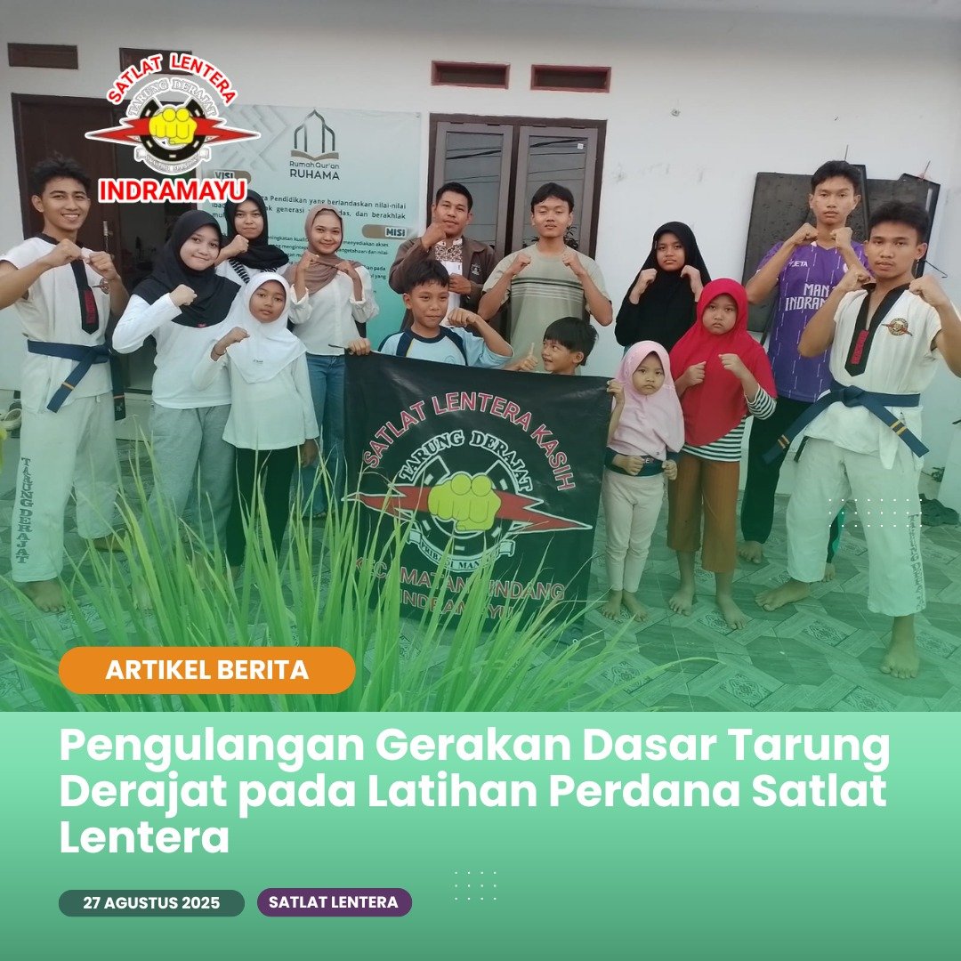 Pengulangan Gerakan Dasar Tarung Derajat pada Latihan Perdana Satlat Lentera