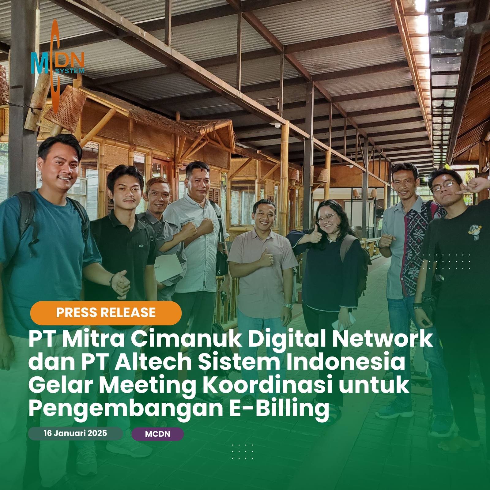 PT Mitra Cimanuk Digital Network dan PT Altech Sistem Indonesia Gelar Meeting Koordinasi untuk Pengembangan E-Billing