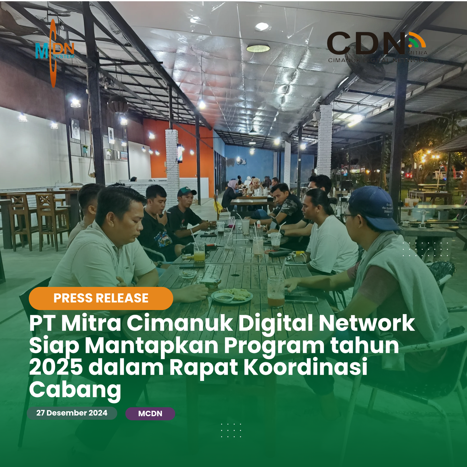 PT Mitra Cimanuk Digital Network Siap Mantapkan Program 2025 dalam Rapat Koordinasi Cabang