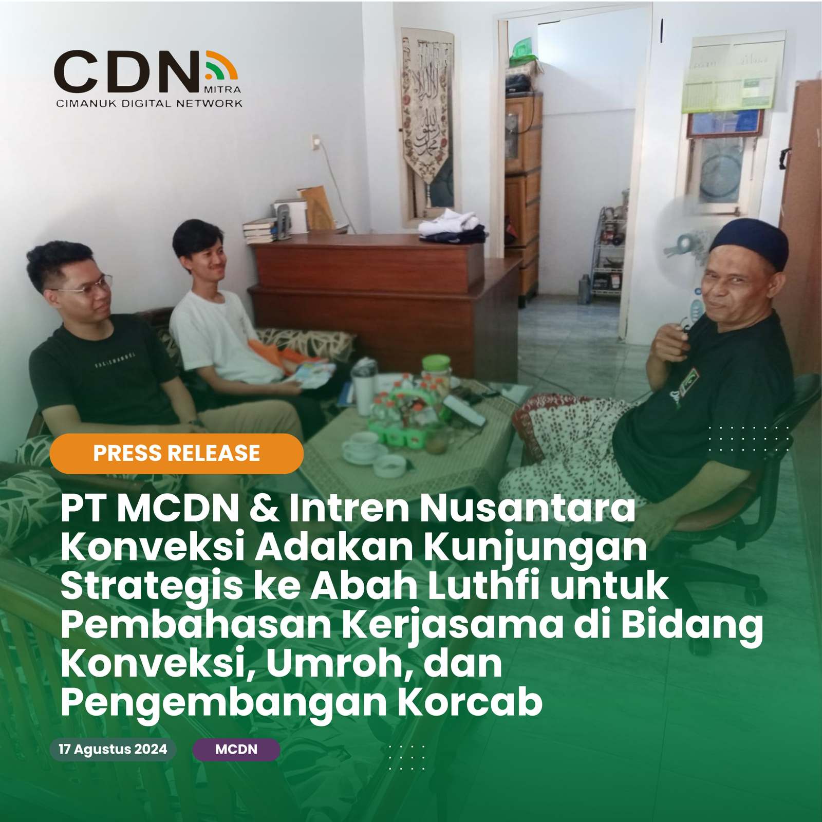 PT Mitra Cimanuk Digital Network Adakan Kunjungan Strategis ke Haurgeulis untuk Pembahasan Kerjasama di Bidang Konveksi, Umroh, dan Pengembangan Korcab
