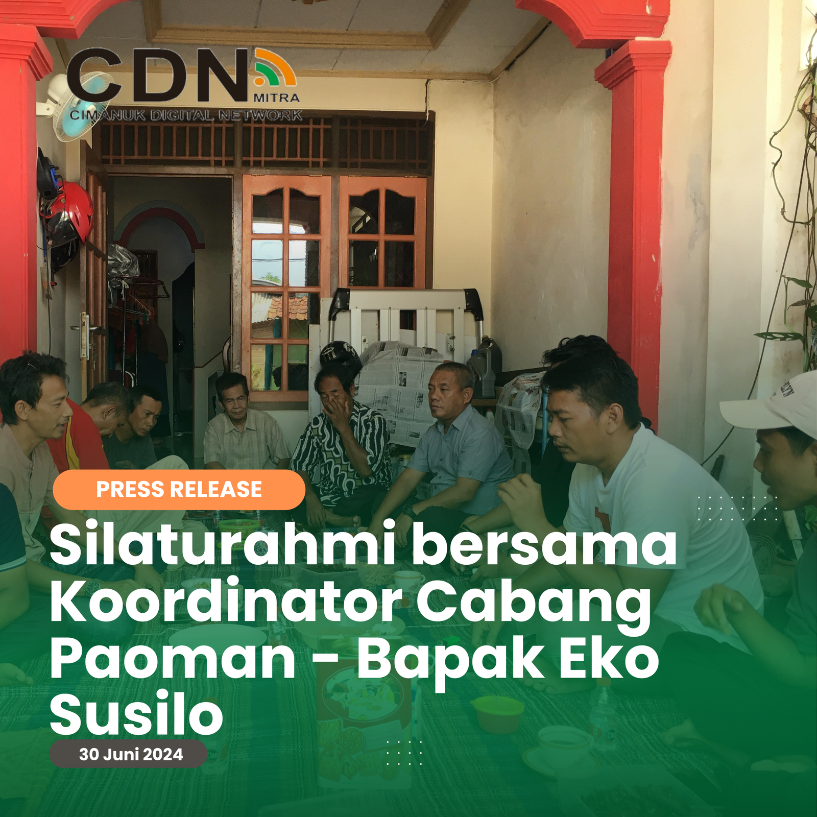 Silaturahmi dan Pengenalan Koordinator Cabang Baru PT. Mitra Cimanuk Digital Network di Paoman